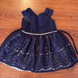Elegant Navy Blue Kids Dress